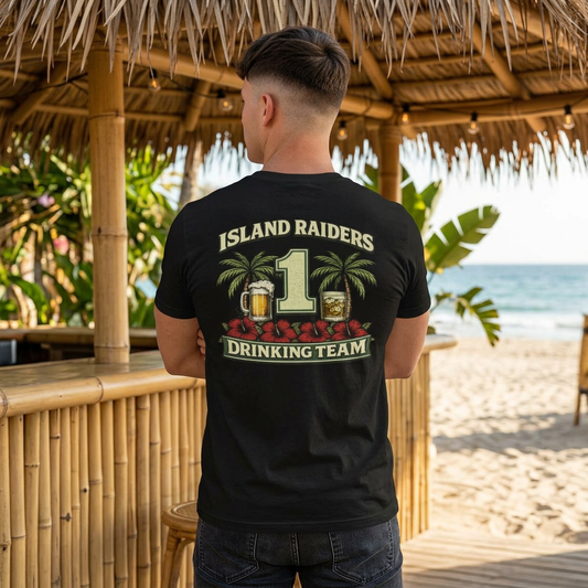Island Raiders Drinking Team tee.